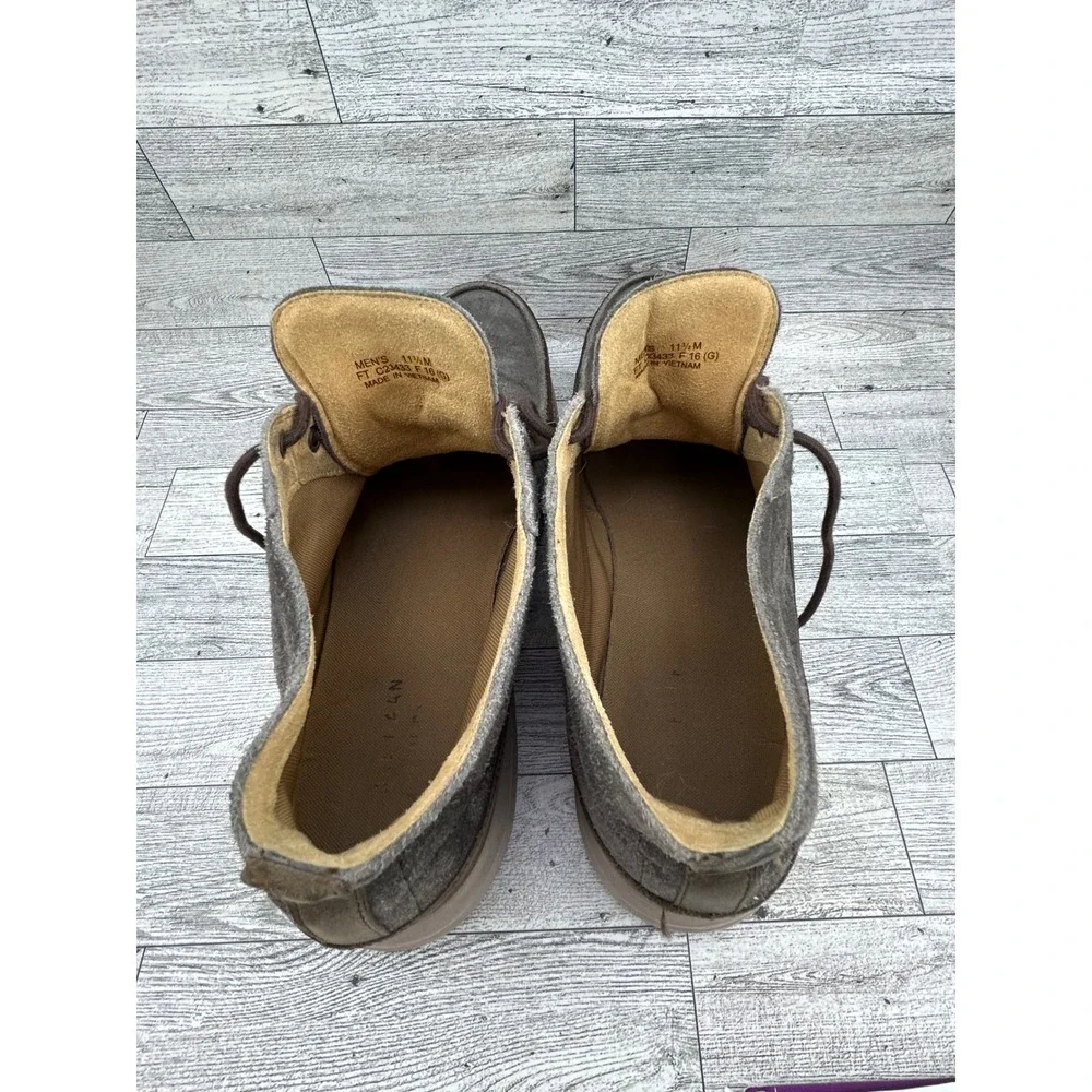 Cole Haan Grand.OS Men Size 11.5 M Grey Suede Moc Toe Chukka  display picture 1